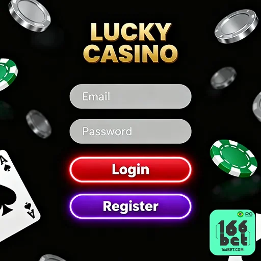 Celular e computador mostrando login na 166bet, promessas de jogos e promoções